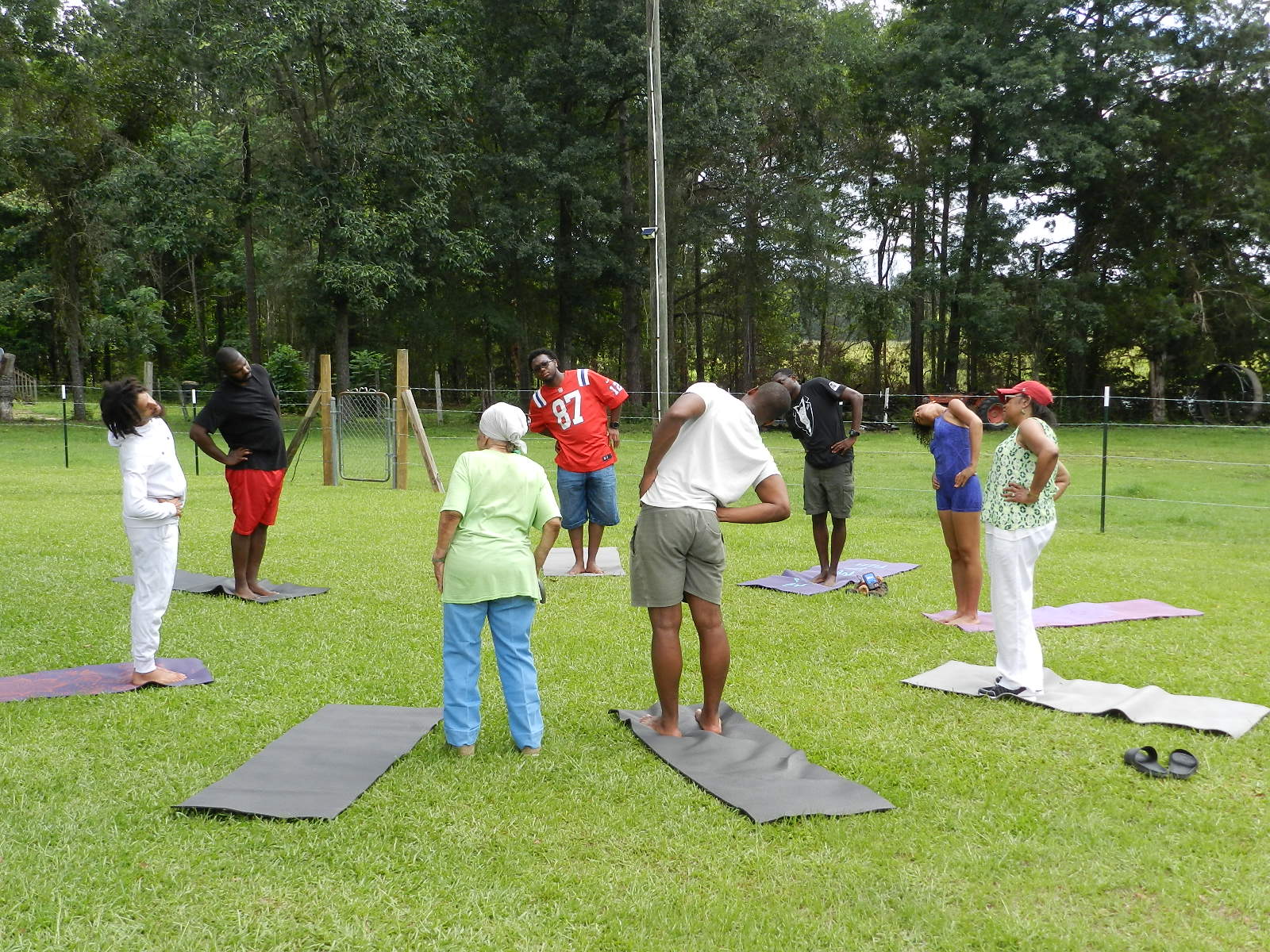 Basu Victory's yoga class